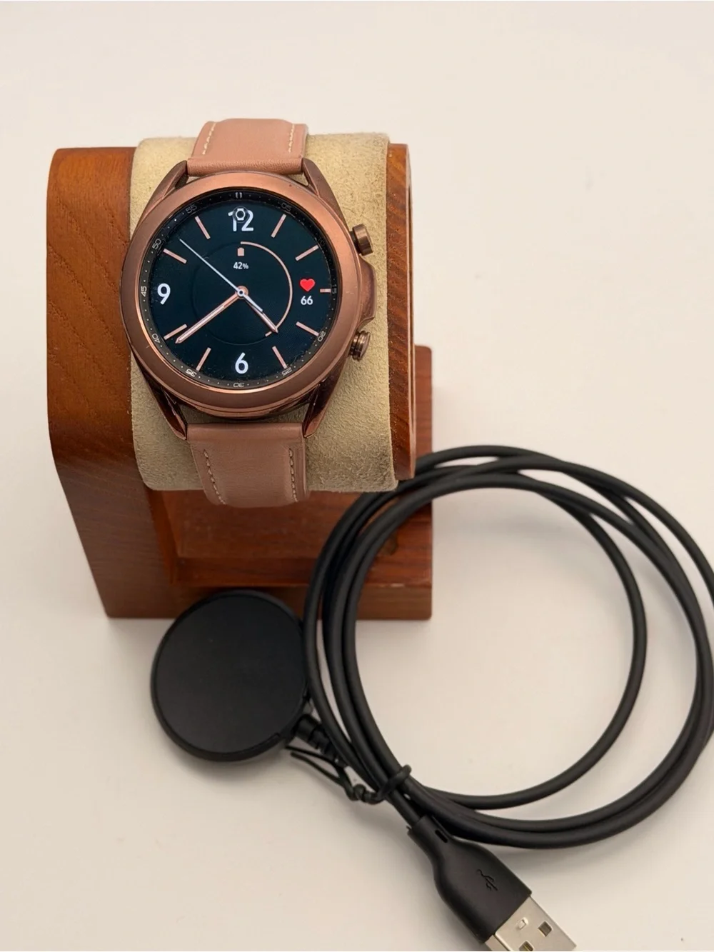 Samsung Galaxy Watch 3 Classic, 41mm, Charger included, Rose gold, Tested